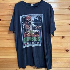 Bay Island The Dark Garden Attack of the Gnombies Black Tee XXL